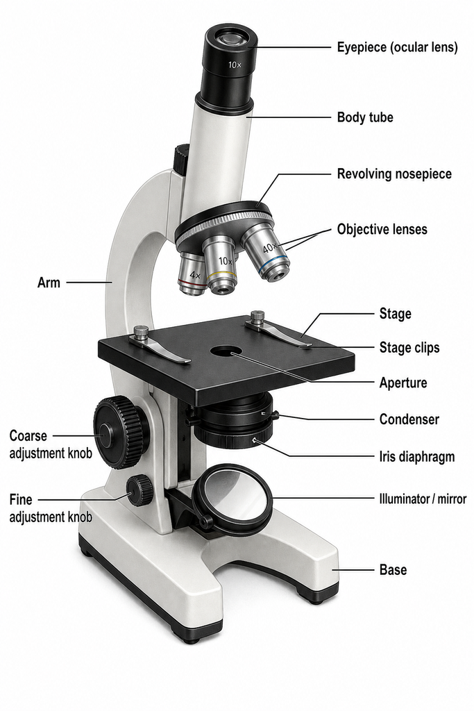 Parts of a Microscope digital microscope