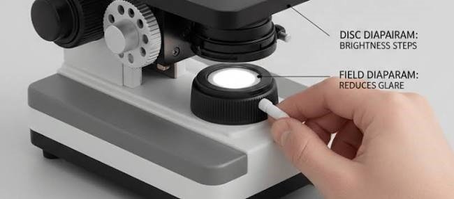 Diaphragm Microscope Function